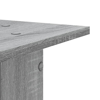 Kasvitelineet 2 kpl harmaa Sonoma 30x30x60 cm tekninen puu