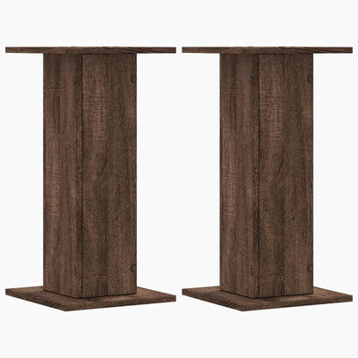 Kasvitelineet 2 kpl ruskea tammi 30x30x60 cm tekninen puu