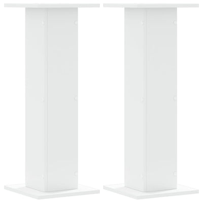 Kasvitelineet 2 kpl valkoinen 30x30x80 cm tekninen puu