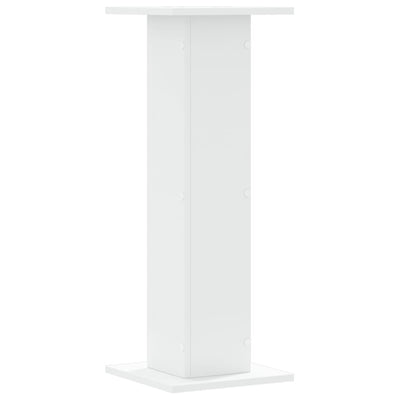 Kasvitelineet 2 kpl valkoinen 30x30x80 cm tekninen puu