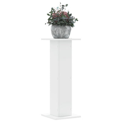 Kasvitelineet 2 kpl valkoinen 30x30x80 cm tekninen puu