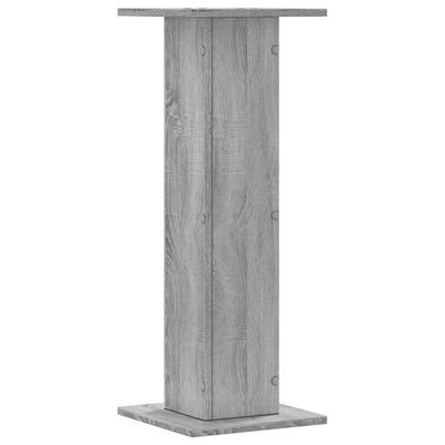 Kasvitelineet 2 kpl harmaa Sonoma 30x30x80 cm tekninen puu