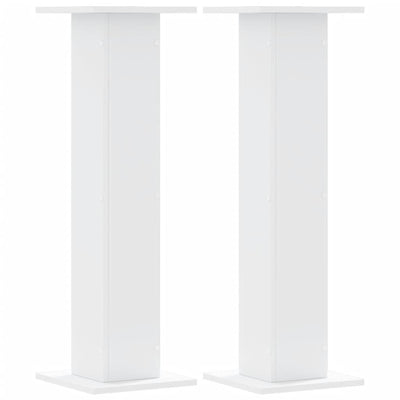 Kasvitelineet 2 kpl valkoinen 30x30x95 cm tekninen puu