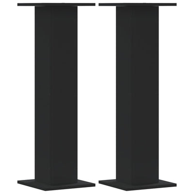 Kasvitelineet 2 kpl musta 30x30x95 cm tekninen puu
