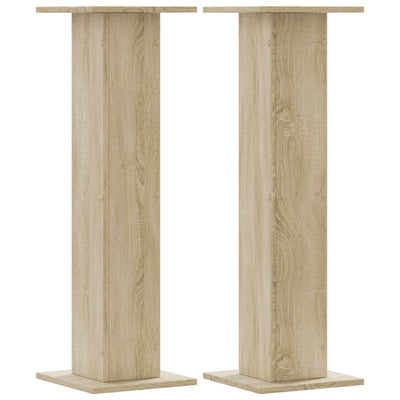 Kasvitelineet 2 kpl Sonoma-tammi 30x30x95 cm tekninen puu