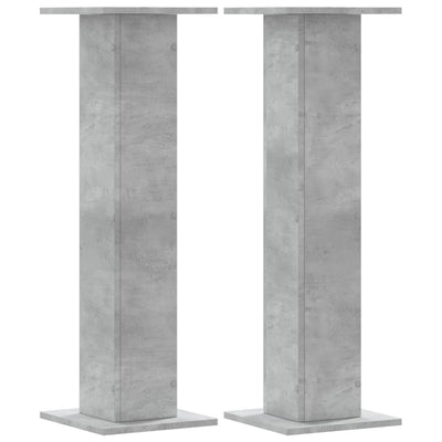Kasvitelineet 2 kpl betoninharmaa 30x30x95 cm tekninen puu