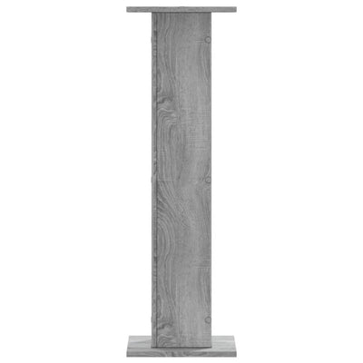 Kasvitelineet 2 kpl harmaa Sonoma 30x30x95 cm tekninen puu