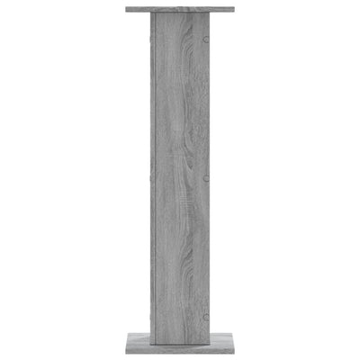 Kasvitelineet 2 kpl harmaa Sonoma 30x30x95 cm tekninen puu