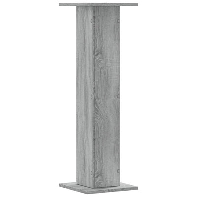 Kasvitelineet 2 kpl harmaa Sonoma 30x30x95 cm tekninen puu