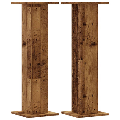 Kasvitelineet 2 kpl vanha puu 30x30x95 cm tekninen puu