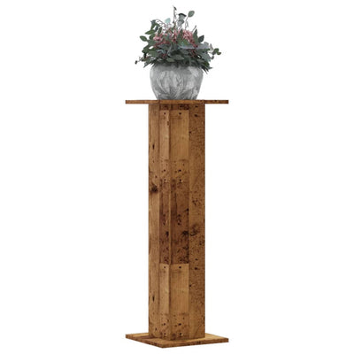 Kasvitelineet 2 kpl vanha puu 30x30x95 cm tekninen puu