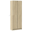 Kaappi LED-valoilla Sonoma-tammi 74x32,5x200 cm tekninen puu