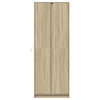 Kaappi LED-valoilla Sonoma-tammi 74x32,5x200 cm tekninen puu
