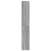 Kaappi LED-valoilla harmaa Sonoma 74x32,5x200 cm tekninen puu