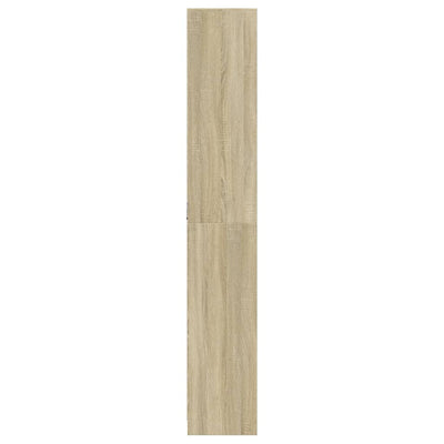 Kaappi LED-valoilla Sonoma-tammi 41,5x32,5x200 cm tekninen puu