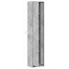 Kaappi LED-valoilla betoninharmaa 41,5x32,5x200 cm tekninen puu