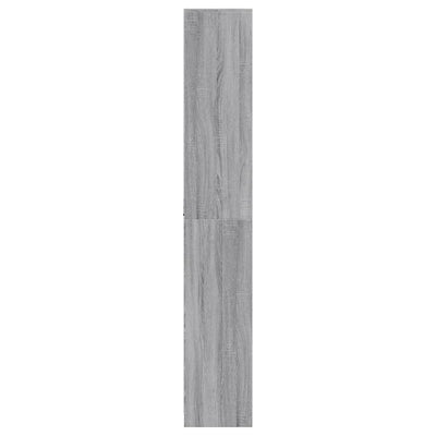 Kaappi LED-valoilla harmaa Sonoma 41,5x32,5x200 cm tekninen puu