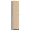 Kaappi LED-valoilla harmaa Sonoma 41,5x32,5x200 cm tekninen puu