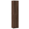 Kaappi LED-valoilla ruskea tammi 41,5x32,5x200 cm tekninen puu