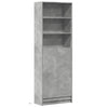 Kaappi LED-valoilla betoninharmaa 69x32,5x200 cm tekninen puu