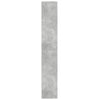Kaappi LED-valoilla betoninharmaa 69x32,5x200 cm tekninen puu