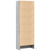 Kaappi LED-valoilla harmaa Sonoma 69x32,5x200 cm tekninen puu