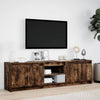 TV-taso LED-valoilla savutammi 180x34x50 cm tekninen puu