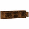 TV-taso LED-valoilla savutammi 180x34x50 cm tekninen puu