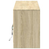 TV-taso LED-valoilla Sonoma-tammi 180x34x50 cm tekninen puu
