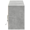 TV-taso LED-valoilla betoninharmaa 180x34x50 cm tekninen puu