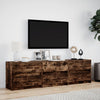 TV-taso LED-valoilla savutammi 180x34x50 cm tekninen puu