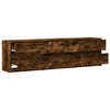 TV-taso LED-valoilla savutammi 180x34x50 cm tekninen puu