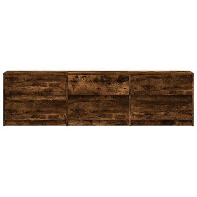TV-taso LED-valoilla savutammi 180x34x50 cm tekninen puu