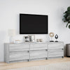 TV-taso LED-valoilla harmaa Sonoma 180x34x50 cm tekninen puu