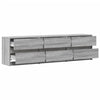 TV-taso LED-valoilla harmaa Sonoma 180x34x50 cm tekninen puu