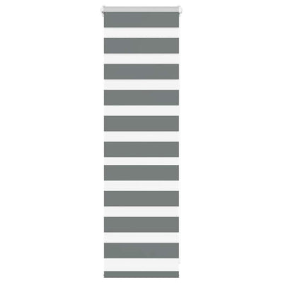 Tummanharmaa zebra blind Jostina 40x100cm (kankaan leveys 35,9 cm)