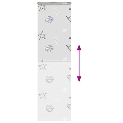 Rullaverho kasetilla Ulysse 70x240cm (kankaan leveys 66 cm)