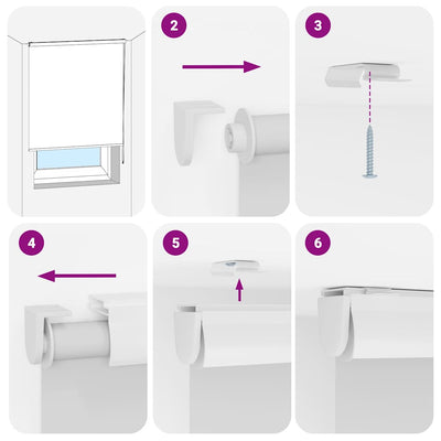 Rullaverho kasetilla Ulysse 70x240cm (kankaan leveys 66 cm)