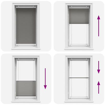 Antrasiitti laskostettu sokea Matita 75x100cm (kankaan leveys 74,4 cm)