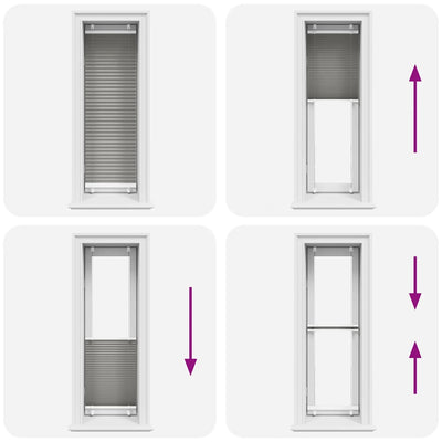 Antrasiitti laskostettu sokea Matita 40x150cm (kankaan leveys)