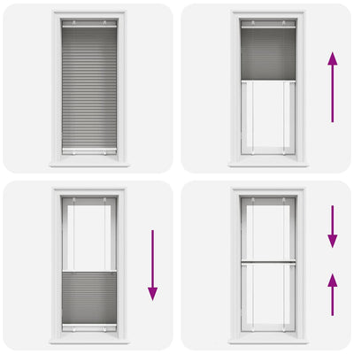 Antrasiitti laskostettu sokea Matita 60x150cm (kankaan leveys 59,4 cm)