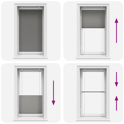 Antrasiitti laskostettu sokea Matita 70x150cm (kankaan leveys 69,4 cm)