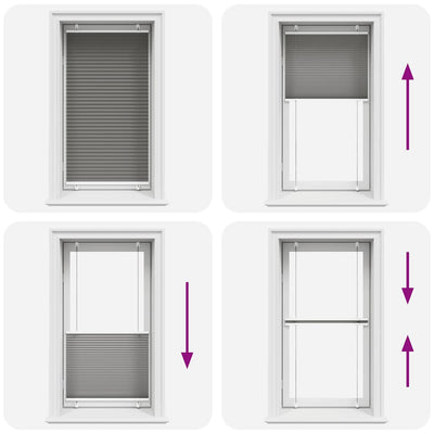 Antrasiitti laskostettu sokea Matita 80x150cm (kankaan leveys 79,4 cm)