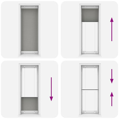 Antrasiitti laskostettu sokea Matita 70x200cm (kankaan leveys 69,4 cm)