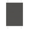 Musta laskostettu blind Matita 90x100cm (kankaan leveys 89,4 cm)