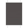 Musta laskostettu blind Matita 100x100cm (kankaan leveys 99,4 cm)
