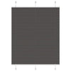 Musta laskostettu blind Matita 110x100cm (kankaan leveys 109,4 cm)