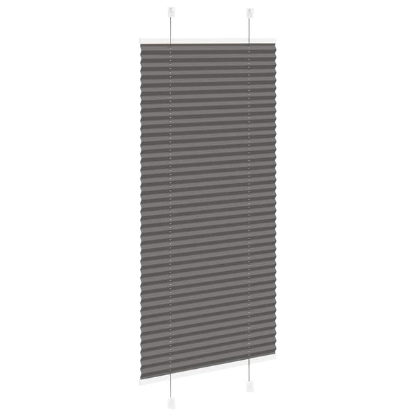 Musta laskostettu blindi Matita 55x150cm (kankaan leveys 54,4 cm)