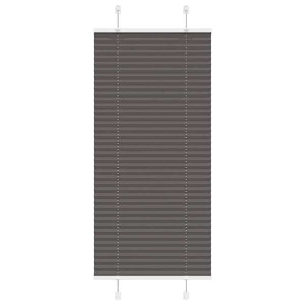 Musta laskostettu blindi Matita 65x150cm (kankaan leveys 64,4 cm)