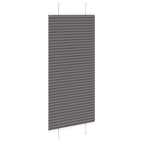 Musta laskostettu blindi Matita 65x150cm (kankaan leveys 64,4 cm)